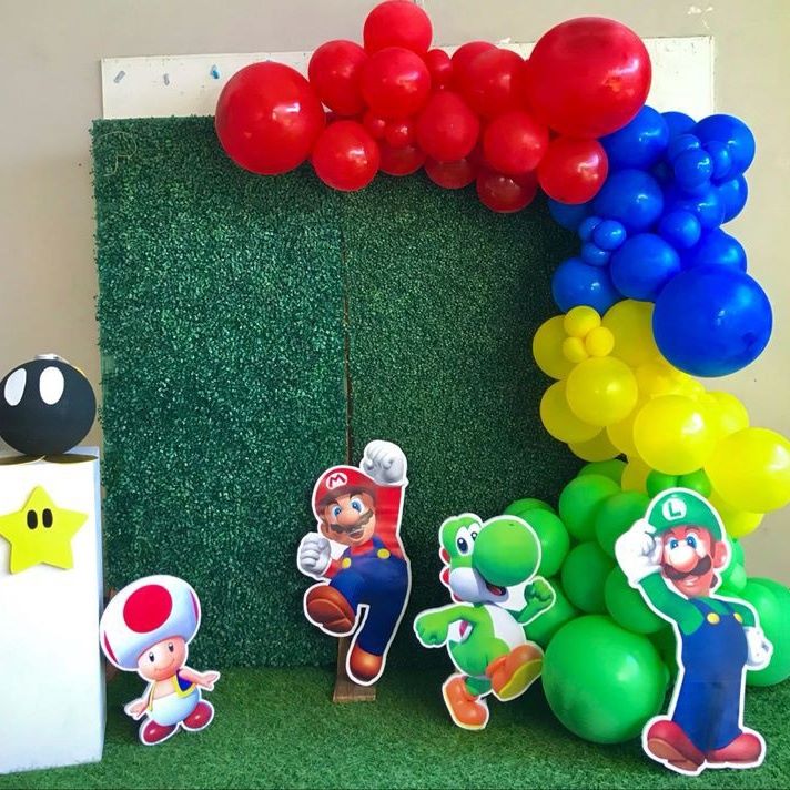 Super Mario Theme Birthday Party Decoration In Bangalore Chintu Party