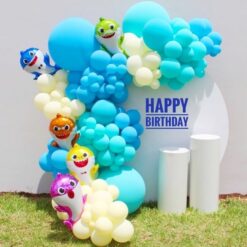 Baby Shark Theme Backdrop Decoration For Birthday In Bangalore