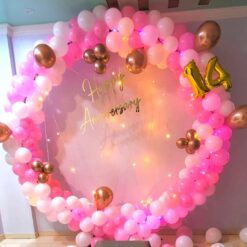 Balloon Ring Decorations At Home For Anniversary In Bangalore