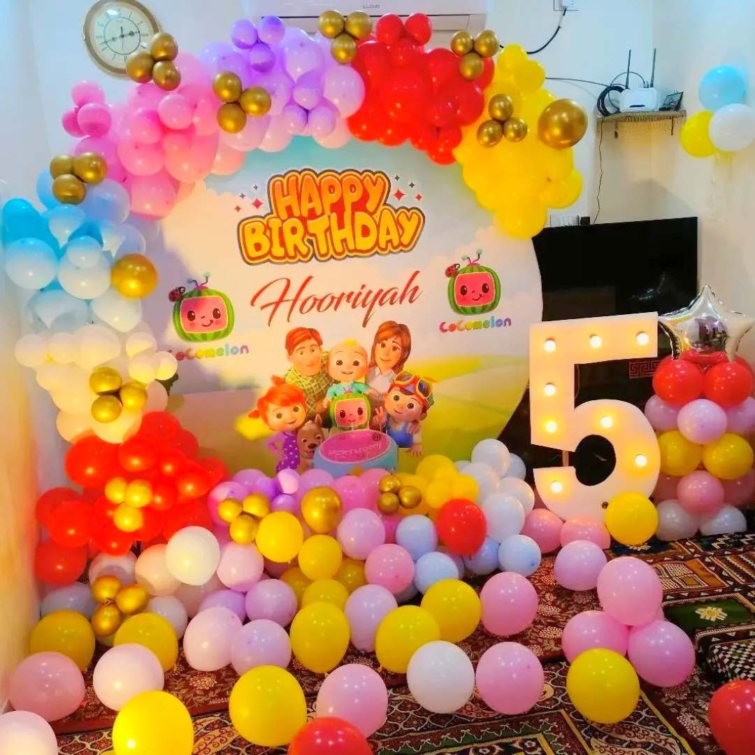 Cocomelon Theme Birthday Party Decorations At Home In Bangalore ...