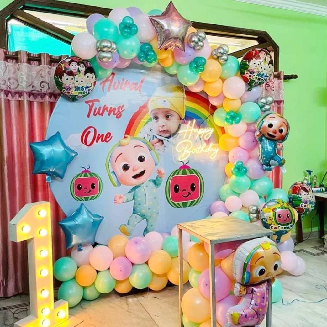 Cocomelon Theme Birthday Party Decorations In Bangalore - Chintu Party 