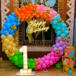Elegant Balloon Ring Decorations For Birthday In Bangalore