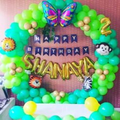 Jungle Theme Balloon Ring Decorations For Birthday In Bangalore