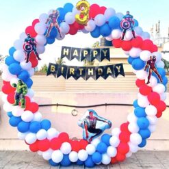 Avengers Theme Balloon Ring Decoration For Birthday In Bangalore