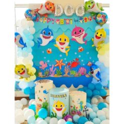 Baby Shark Theme Birthday Party Decorations In Bangalore