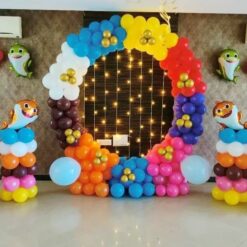 Baby Shark Themed Decorations For Birthday In Bangalore