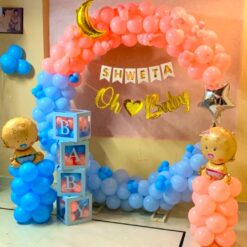 Baby Shower Balloon Ring Decorations In Bangalore