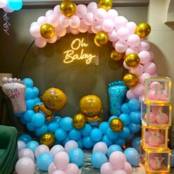 Baby Shower Balloons Ring Decorations In Bangalore