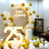 Balloon Ring Decoration At Home For 25th Anniversary In Bangalore