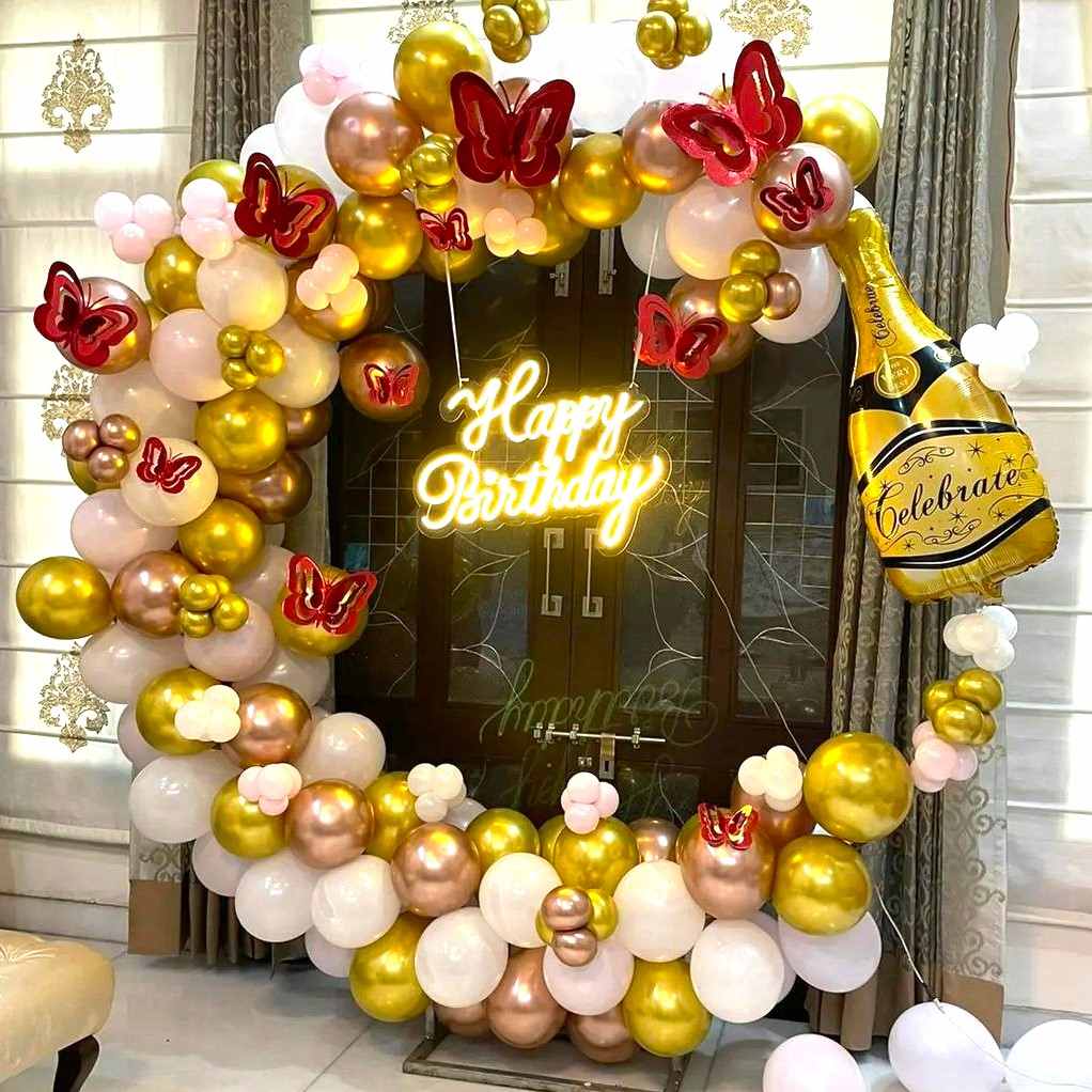 Balloon Ring Decorations At Home For Birthday In Bangalore - Chintu ...