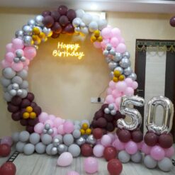 Balloon Ring Decorations For 50th Birthday In Bangalore