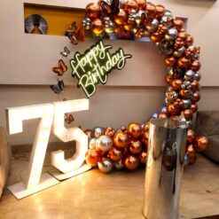 Balloon Ring Decorations For 75th Birthday In Bangalore