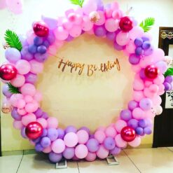 Balloons And Leaves Ring Decorations For Birthday In Bangalore