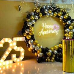 Balloons Ring Decorations For 25th Anniversary In Bangalore