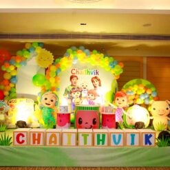 Cocomelon Themed Decoration For Birthday Party In Bangalore