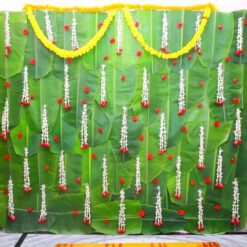 Flower And Banana Leaves Decorations For Baby Shower in Bangalore