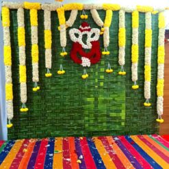 Knitted Coconut Leaves & Flower Decorations For Baby Shower in Bangalore
