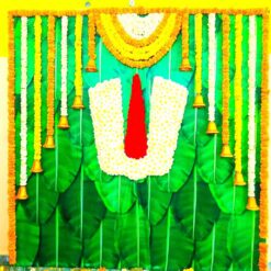 Marigold Flowers & Banana Leaves Decoration For Baby Shower in Bangalore