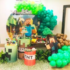 Minecraft Theme Birthday Party Decorations In Bangalore