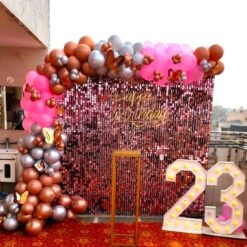 Shimmer Backdrop Decoration For 23rd Birthday In Bangalore