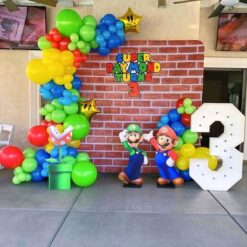 Super Mario Theme Birthday Party Decorations In Bangalore
