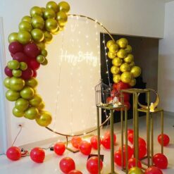 Balloons Ring Decoration For Birthday At Home In Bangalore