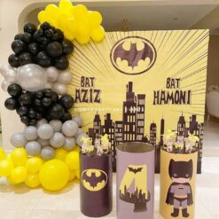 Batman Themed Birthday Party Decorations For Twins In Bangalore