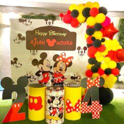 Mickey And Minnie Theme Birthday Decorations In Bangalore