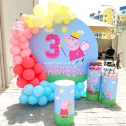 Peppa Pig Theme 3rd Birthday Party Decorations In Bangalore