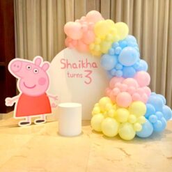Peppa Pig Theme Third Birthday Party Decorations In Bangalore
