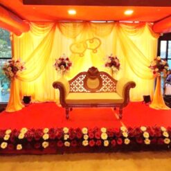 Simple Flower Decoration For Engagement In Bangalore