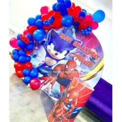 Spiderman And Sonic Themed Birthday Decorations In Bangalore