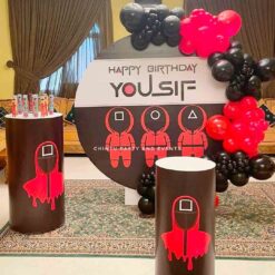 Squid Game Theme Birthday Party Decorations In Bangalore