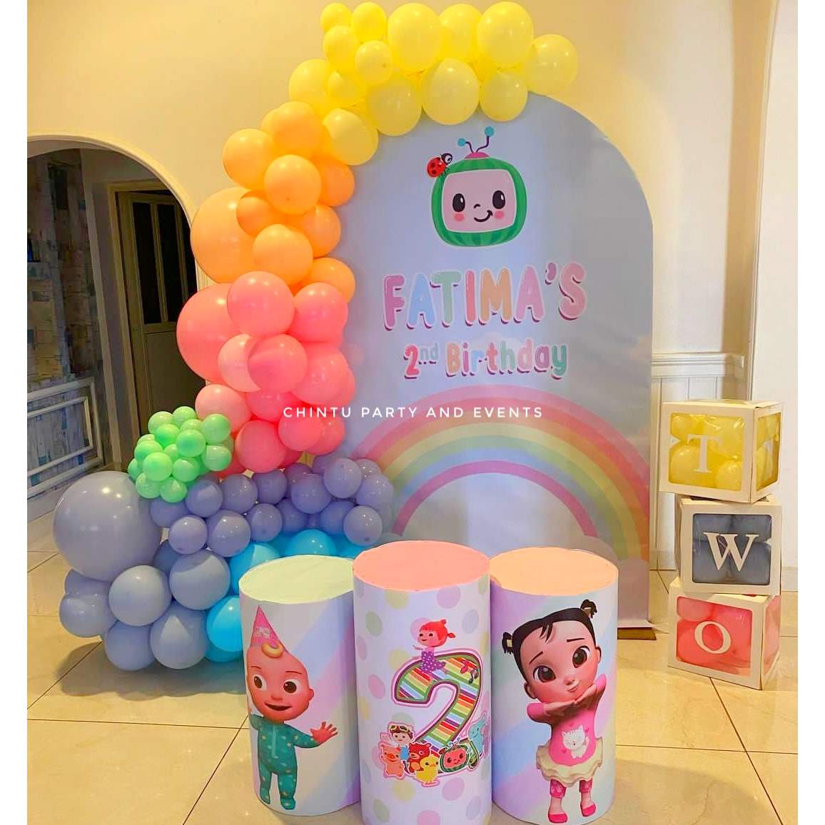 Themed Cocomelon Birthday Event Decoration In Bangalore