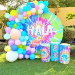 Tie Dye Theme Birthday Party Decorations In Bangalore
