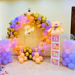 Baby Shower Balloons Ring Decoration In Bangalore