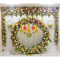 Engagement Ceremony Flowers Decorations At Home In Bangalore