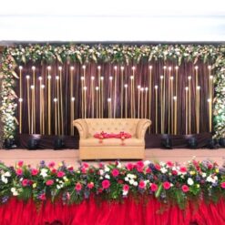 Lights And Flowers Decoration For Wedding Reception In Bangalore