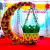 Naming Ceremony Cradle Decoration With Flowers In Bangalore