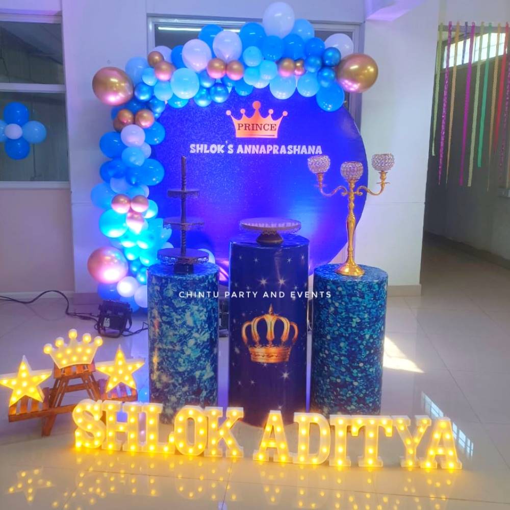 Prince Themed Annaprashan Ceremony Decorations In Bangalore - Chintu ...