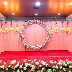 Simple Decorations With Flowers For Engagement Ceremony In Bangalore