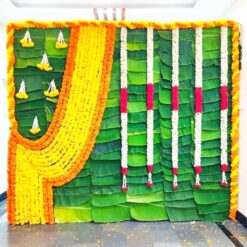 Banana Leaves & Flowers Baby Shower Decorations in Bangalore