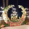 Beautiful Lights And Flowers Decorations For Wedding Reception In Bangalore