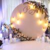Circular Backdrop Flower Decorations For Engagement In Bangalore