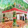Coconut Leaves And Flowers Decorations For Grand Wedding Mandap In Bangalore