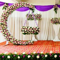 Cradle And Flowers Decorations For Naming Ceremony In Bangalore