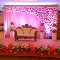 Elegant Wedding Reception Flower Decorations In Bangalore