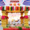 Flower Decorations For Wedding Fiber Mandap In Bangalore