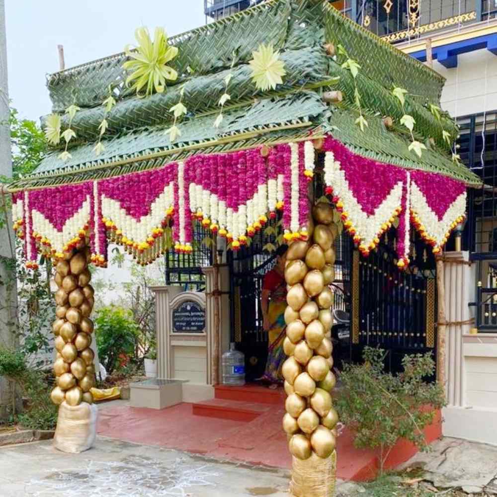 Grand Chappara Flower Decorations For Housewarming In Bangalore