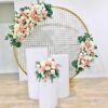 Mesh Backdrop Flower Decorations For Engagement In Bangalore